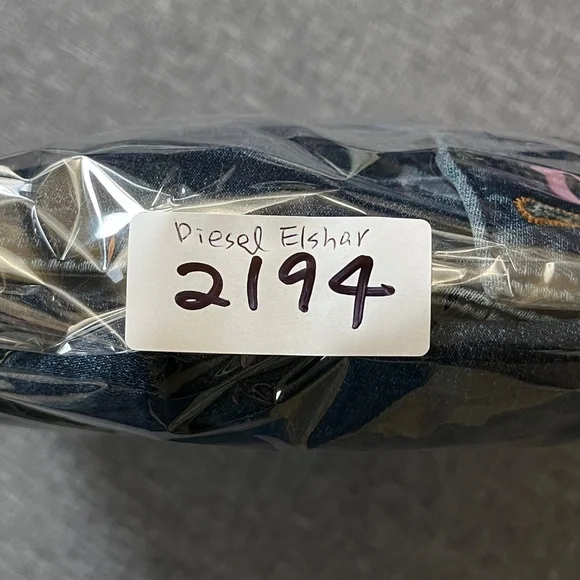 Diesel Elshar JoggJeans Stretch Denim Jean Jacket - Men's Size M - Blue - Picture 12 of 12